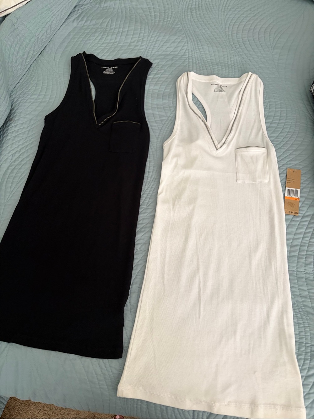 DNKY Racerback tanks/2 - Black and White